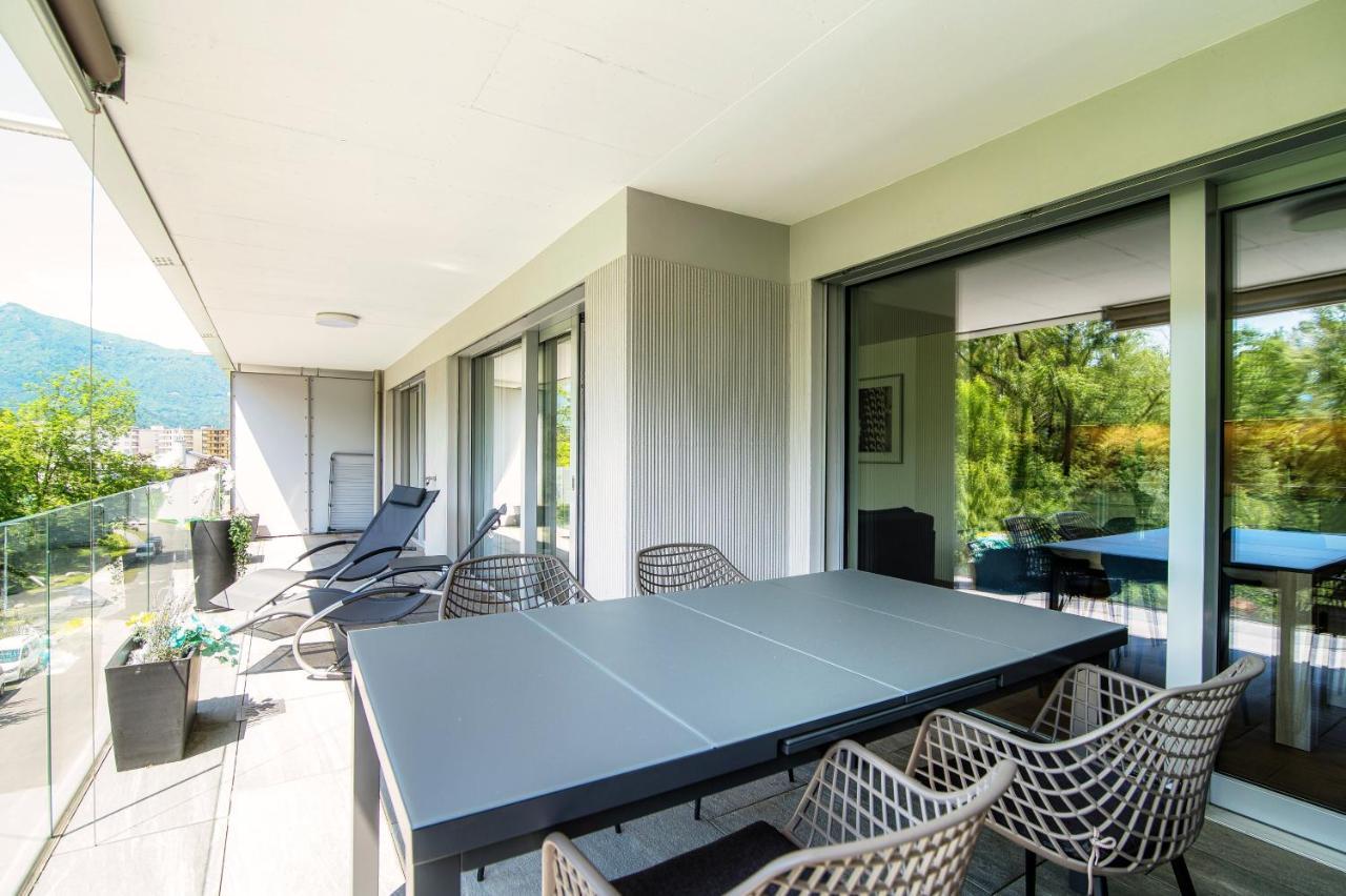 Linda Terrace By Quokka 360 - Modern One-Bedroom Flat With Sun Terrace Locarno Luaran gambar