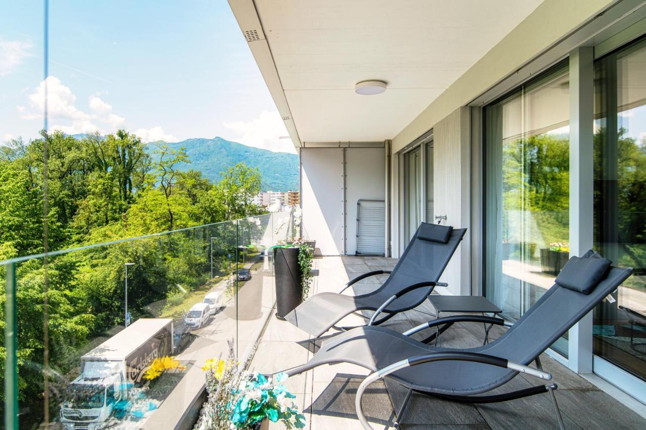 Linda Terrace By Quokka 360 - Modern One-Bedroom Flat With Sun Terrace Locarno Luaran gambar