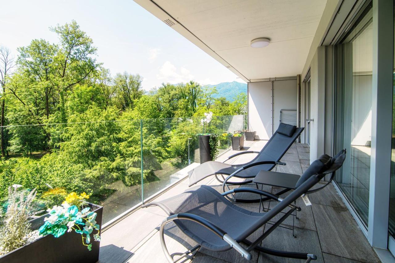 Linda Terrace By Quokka 360 - Modern One-Bedroom Flat With Sun Terrace Locarno Luaran gambar